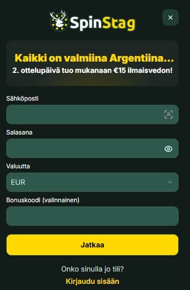 spinstag casino registration